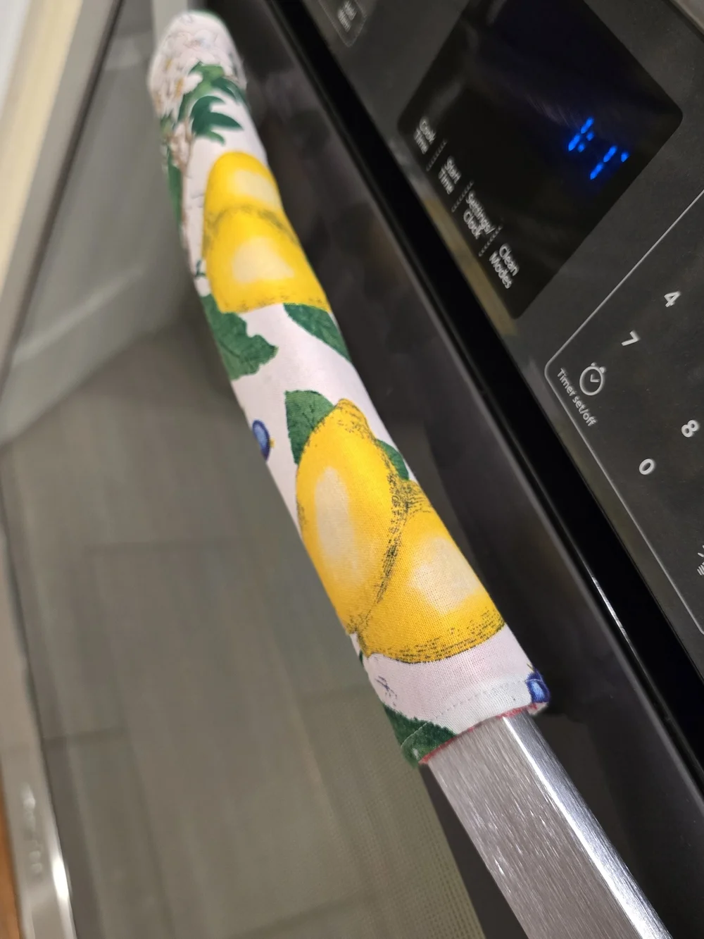 Floral Lemon And Watermelon Oven Handle Cover -For Kitchen Oven, Refr Protector